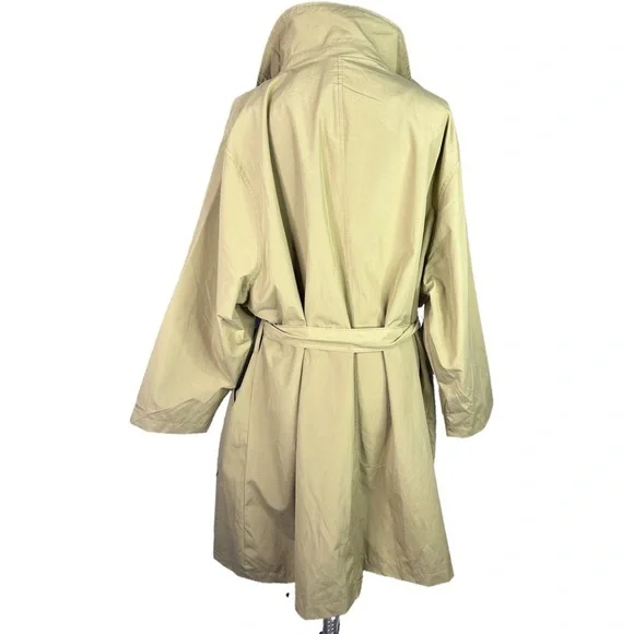 NWT Ava & Viv Light Olive Rain Resistant Coat 3X - Picture 2 of 7